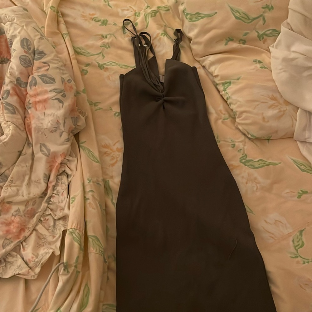 Bershka Green Midi Dress
